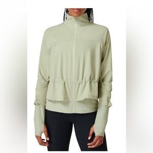 NWT! Sweaty Betty Fast Lane Running Jacket Sage Green Small